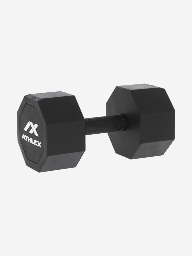 Гантель гексагональная обрезиненная Athlex, 20 кг