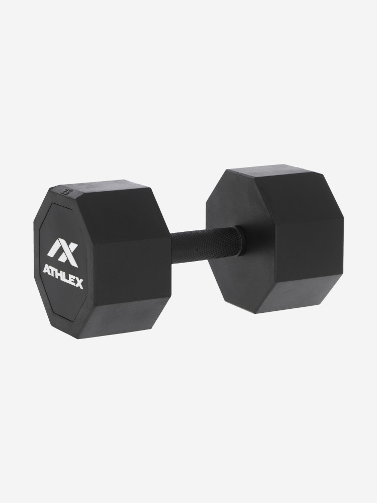 Гантель гексагональная обрезиненная Athlex, 25 кг