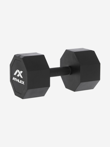 Гантель гексагональная обрезиненная Athlex, 25 кг